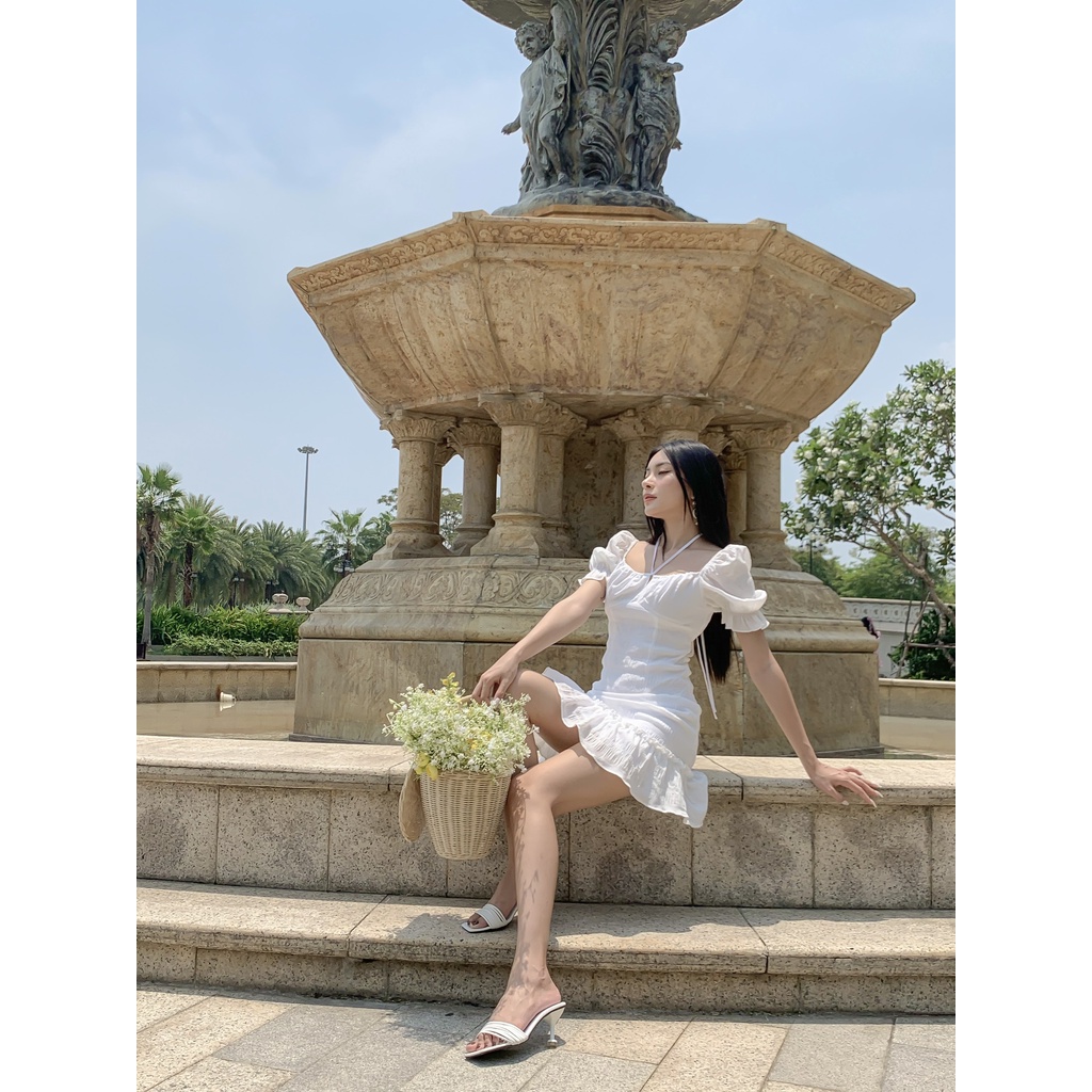 Đầm nữ MARC FASHION tay dài cutout tùng 3 tầng