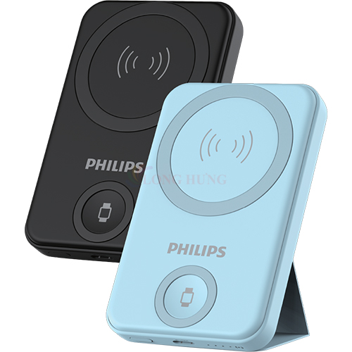 Sạc dự phòng từ tính không dây Philips Magnetic Wireless Power Bank PD20W 10000mAh DLP9535 - Hàng chính hãng