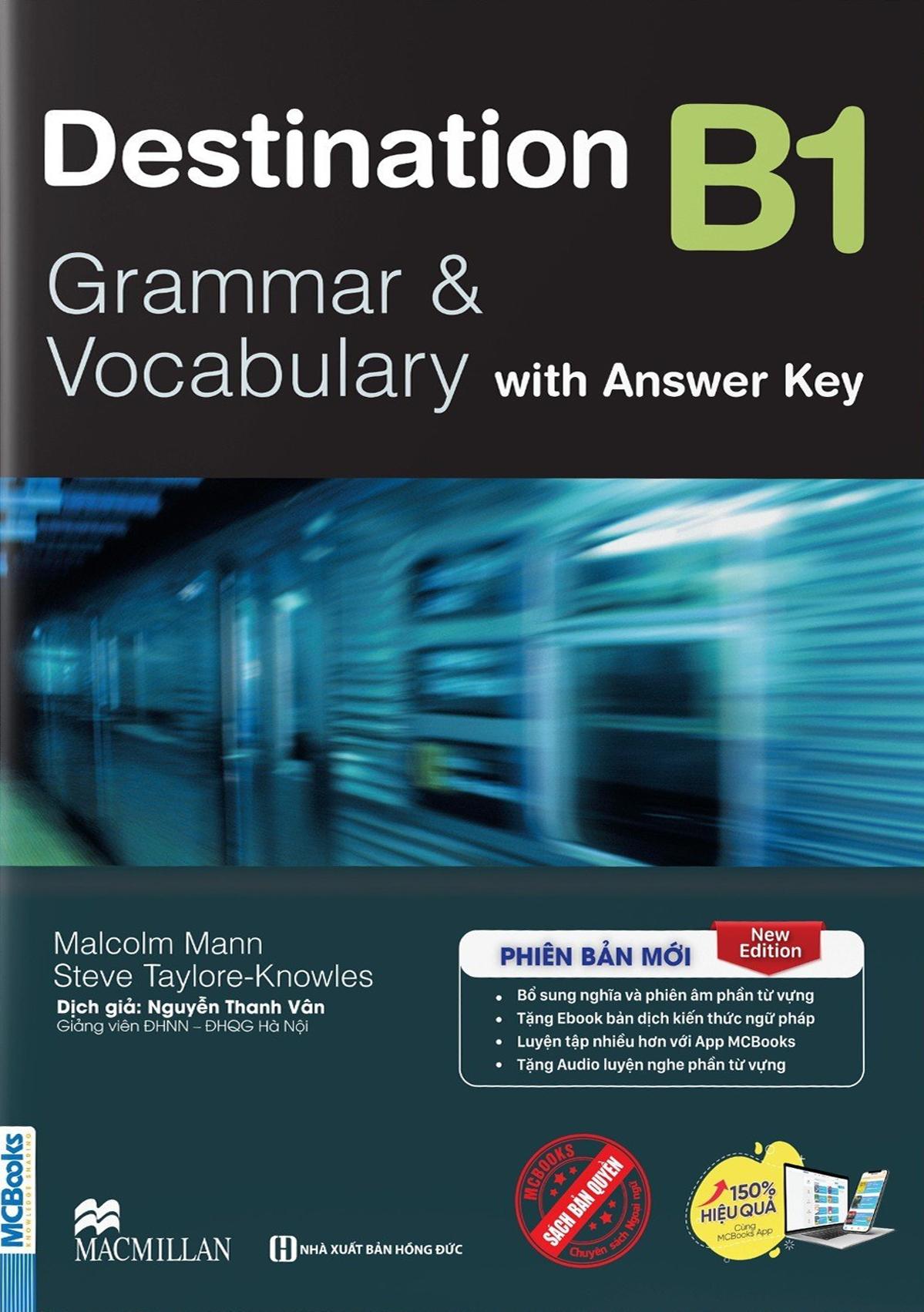 Combo Sách Destination - Grammar And Vocabulary with Answer Key - B1 + B2 + C1 And C2 (Bộ 3 Cuốn)