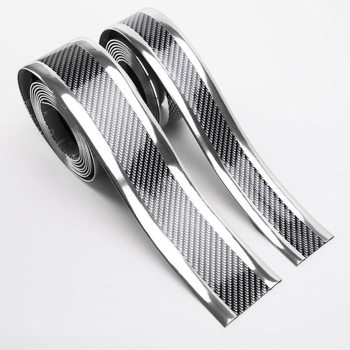 Cuộn Cacbon dán cốp, dán bước chân chống xước xe 70MM X 2,5M: Mã CB-01