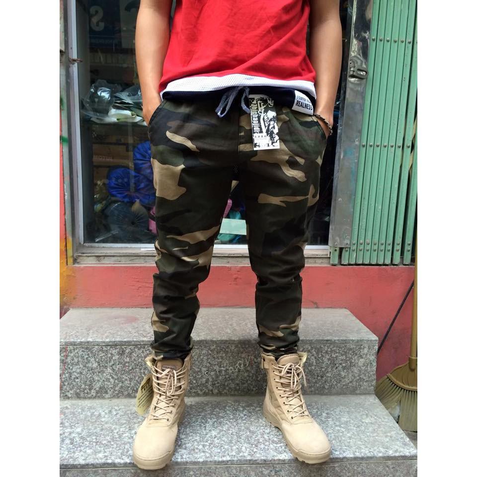 Quần dù Jogger Lính Rằn Ri