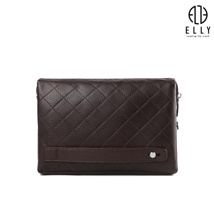 TÚI CLUTCH NAM DA THẬT ELLY HOMME – ECM11