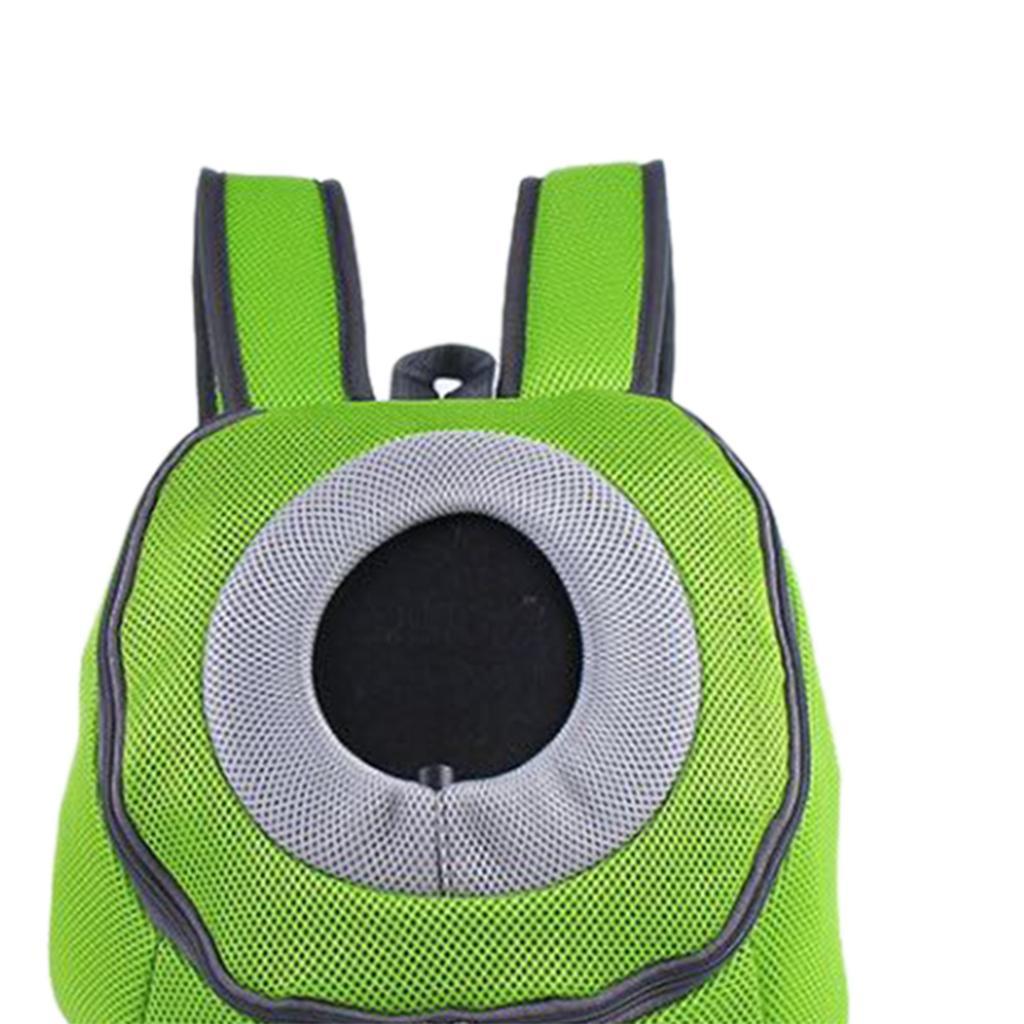 Pet Dog Backpack Carrier Travel Note Bag Front Net Double Shoulder