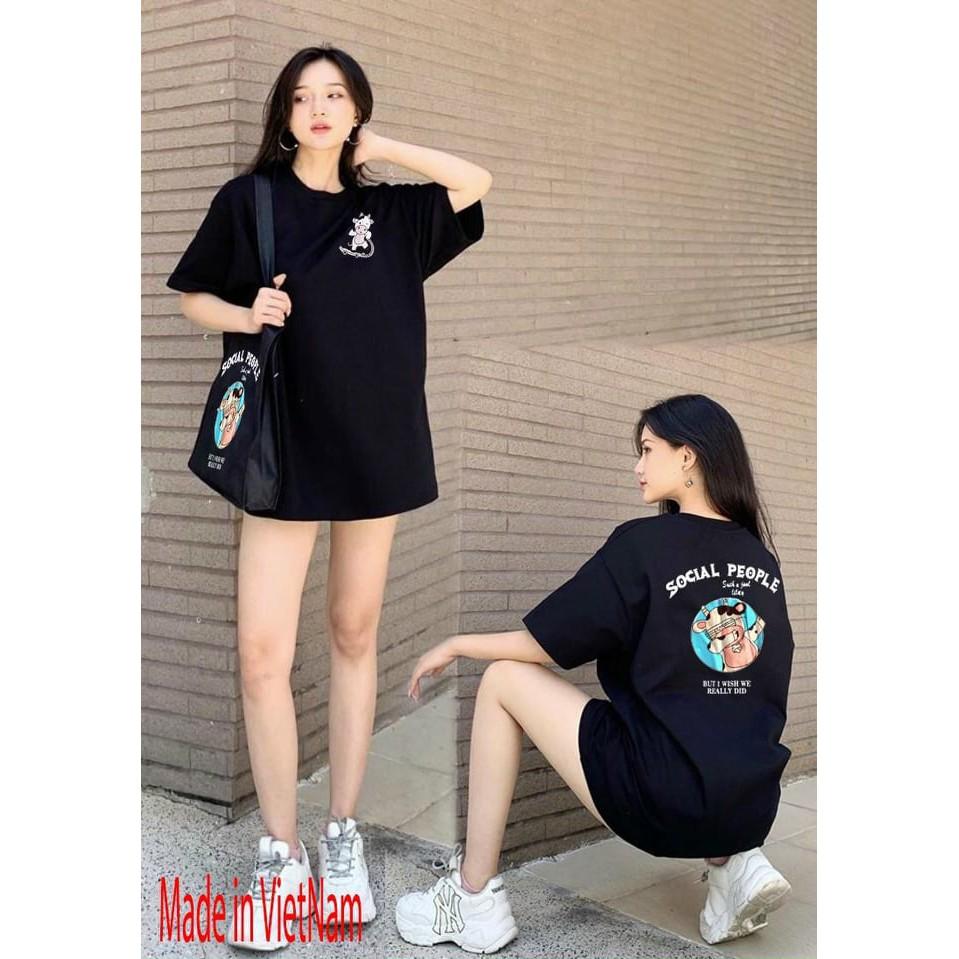 ÁO THUN PHOM DÀI GIẤU QUẦN CO GIÃN SHOP PHƯƠNG CHÂU