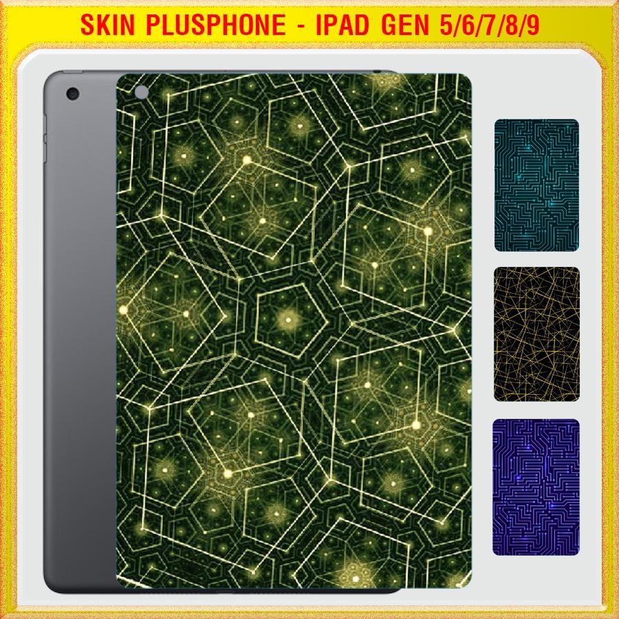 Dán Skin cho mặt sau iPad Gen 5, Gen 6 9.7 inch, Gen 7, Gen 8, Gen 9 10.2 inch nhiều mẫu hot, độc lạ