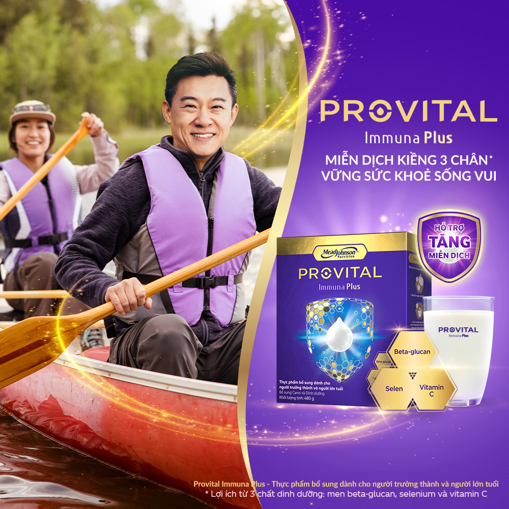 Bộ 2 Hộp sữa Provital Immuna Plus 480G - Giúp tăng cường hệ miễn dịch cho người trưởng thành và người lớn tuổi