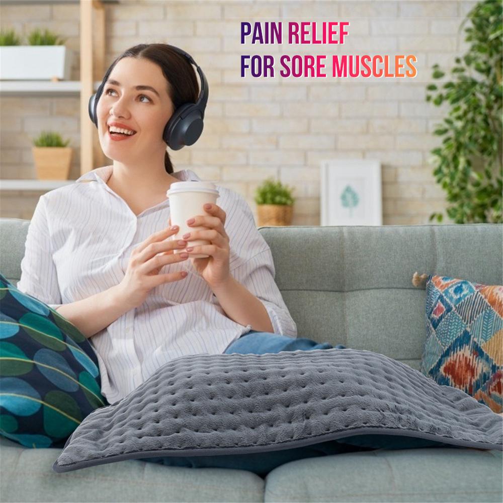 Đệm sưởi ấm mềm vải Flannel Heating Pad Electric Blanket 75W