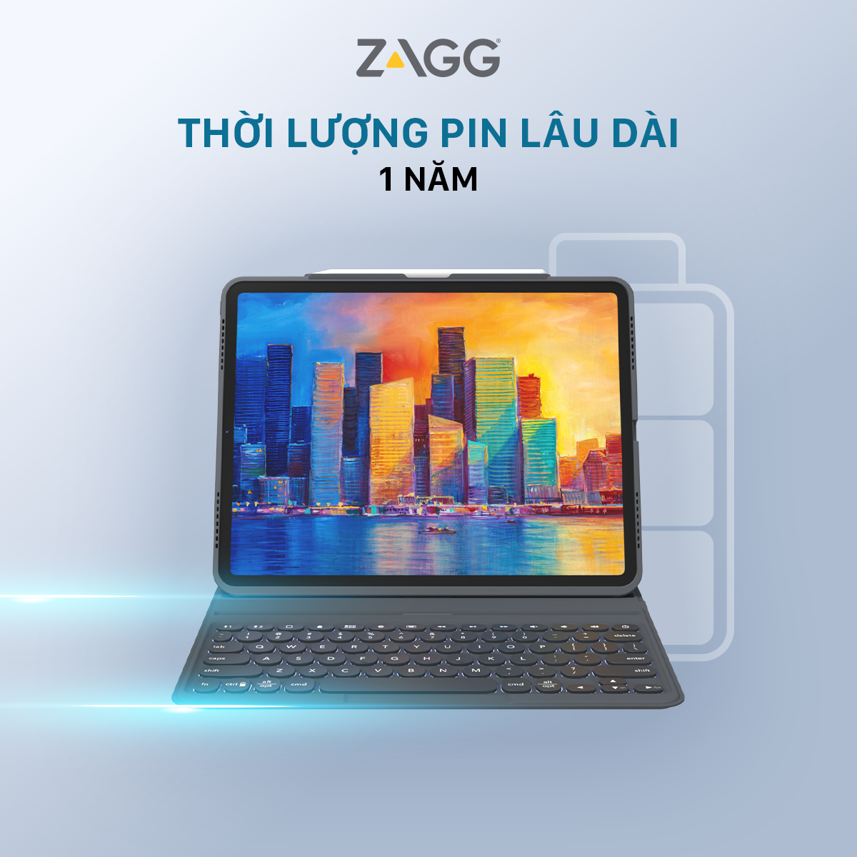 Ốp lưng kèm bàn phím ZAGG Pro Keys iPad Pro 11 inch - 103407976 - Hàng chính hãng