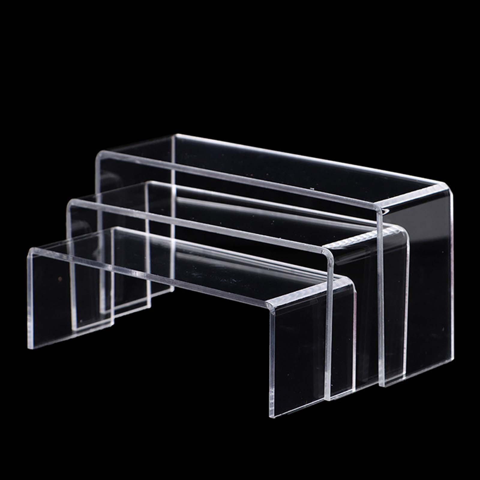 3 Pieces Acrylic Display Stand Display Rack for Action Figure Toys Model Car