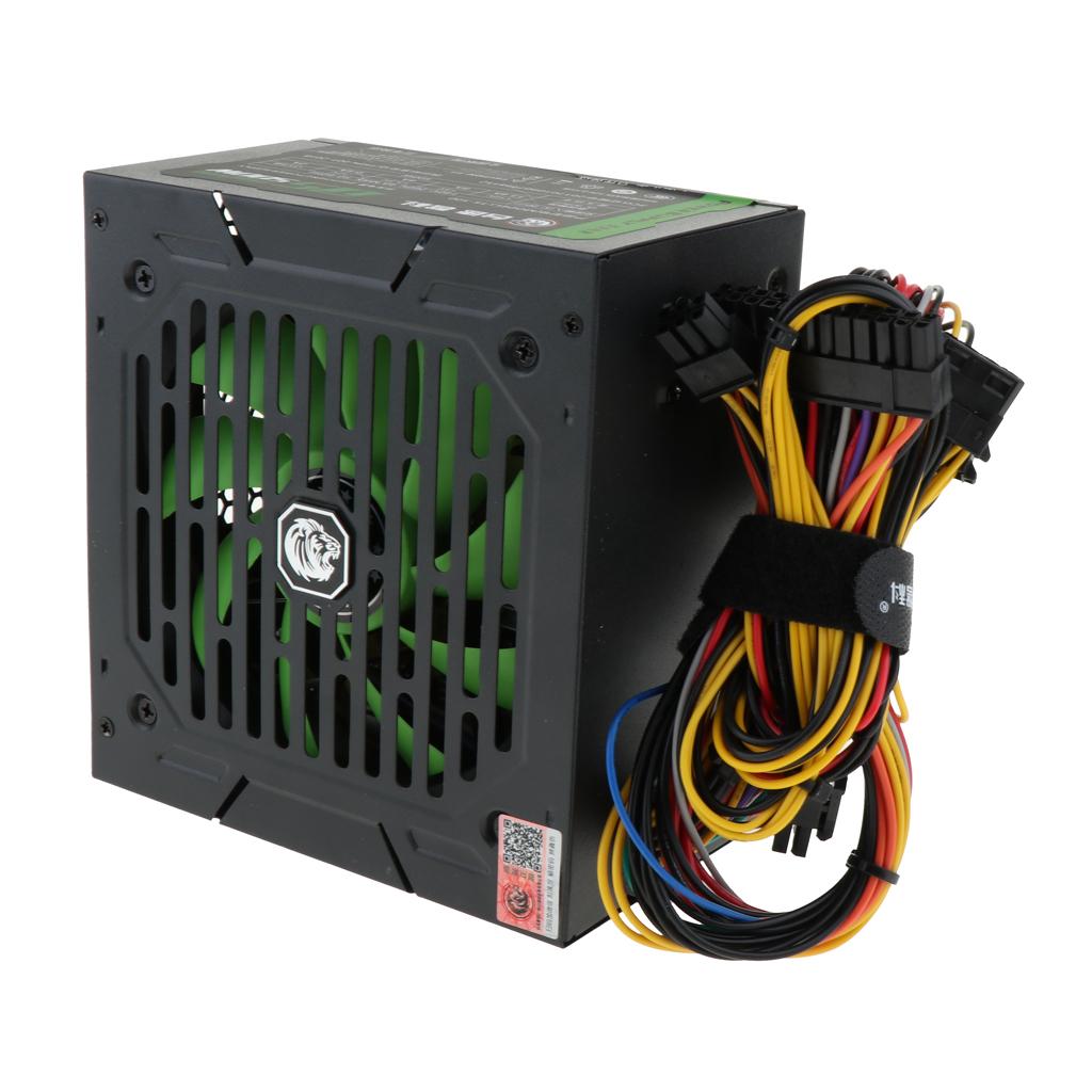 500W ATX Power Supply Unit PSU with Silent Cooling Fan for Desktop Computer