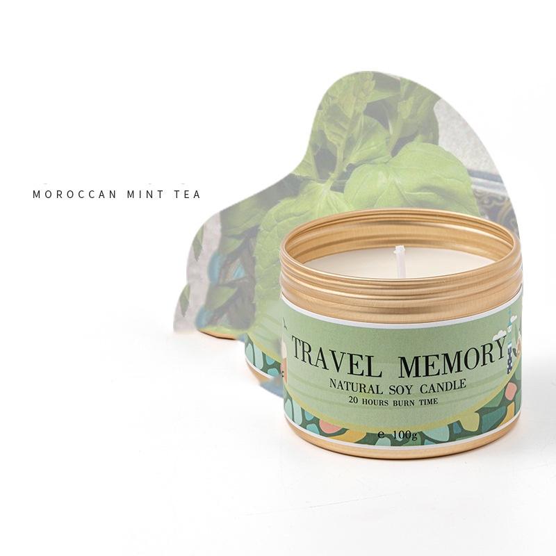 Nến Thơm Phòng TRAVEL MEMORY Phụ Kiện Decor Thiên Nhiên Khử Mùi Thơm Phòng Ngủ Cao Cấp Sang Trọng NEN15