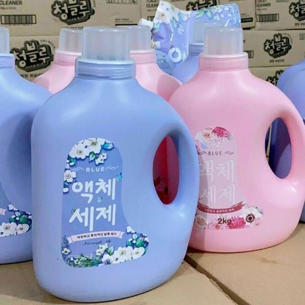 Nước Giặt Ngát Hương BlueHànQuốc 2kg. Lựa Chọn Tuyệt Vời Cho Mọi Gia Đình, Thơm Ngát Ngày Dài.