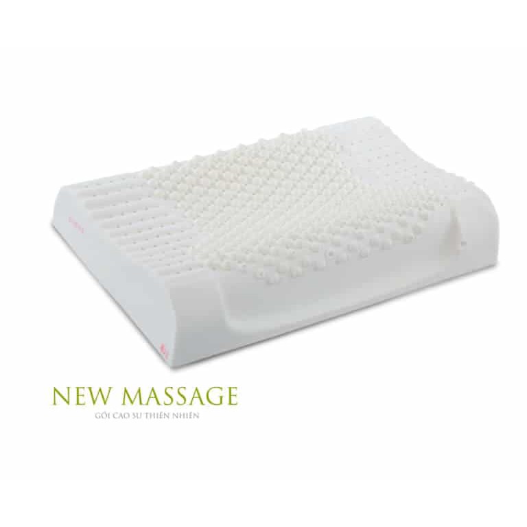 Gối cao su Massage G1 Vạn Thành, giúp hỗ trợ giấc ngủ, nâng đỡ vai gáy, 100% từ cao su thiên nhiên - Tặng kèm vỏ gối