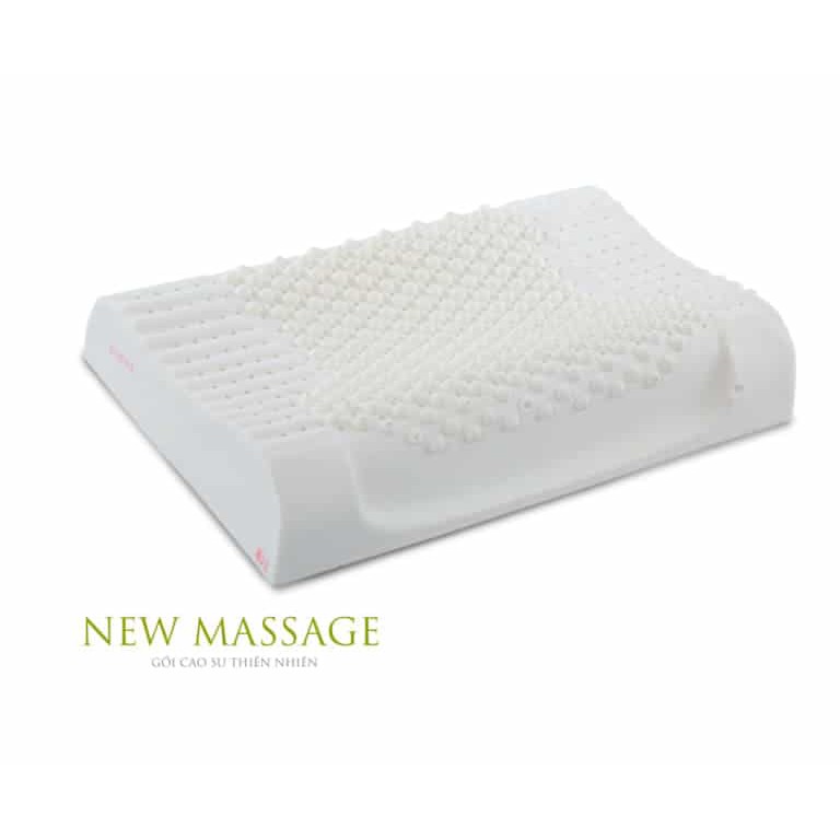 Gối cao su Massage G1 Vạn Thành, giúp hỗ trợ giấc ngủ, nâng đỡ vai gáy, 100% từ cao su thiên nhiên - Tặng kèm vỏ gối [Chính hãng - Cao cấp]