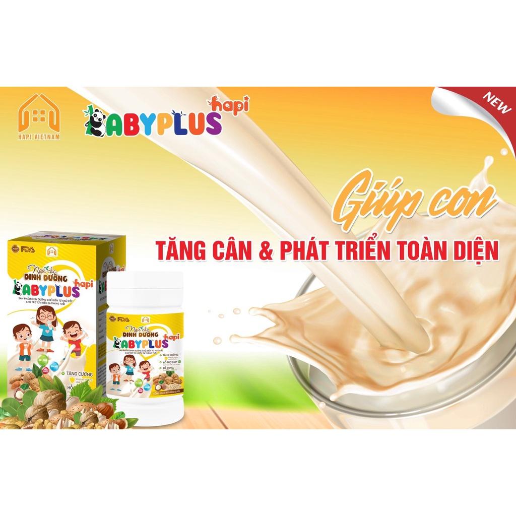 Ngũ Cốc Dinh Dưỡng Babyplus Hapi cung cấp dinh dưỡng cho bé từ 6 tháng trở lên