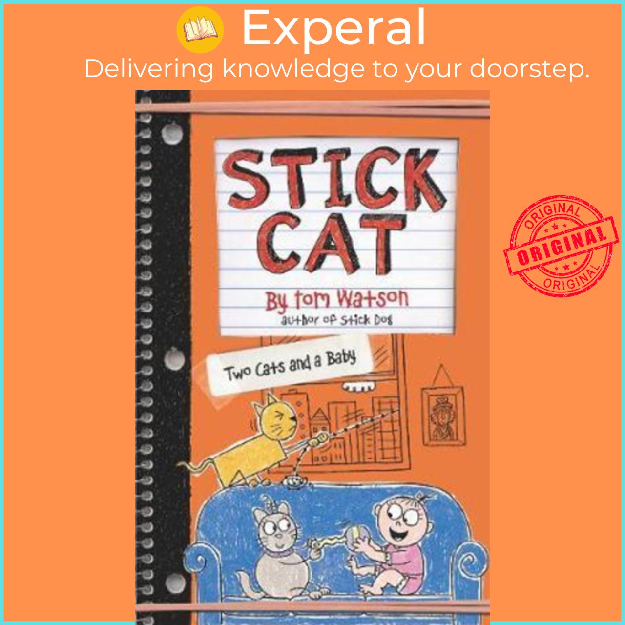 Sách - Stick Cat: Two Cats and a Baby by Tom Watson