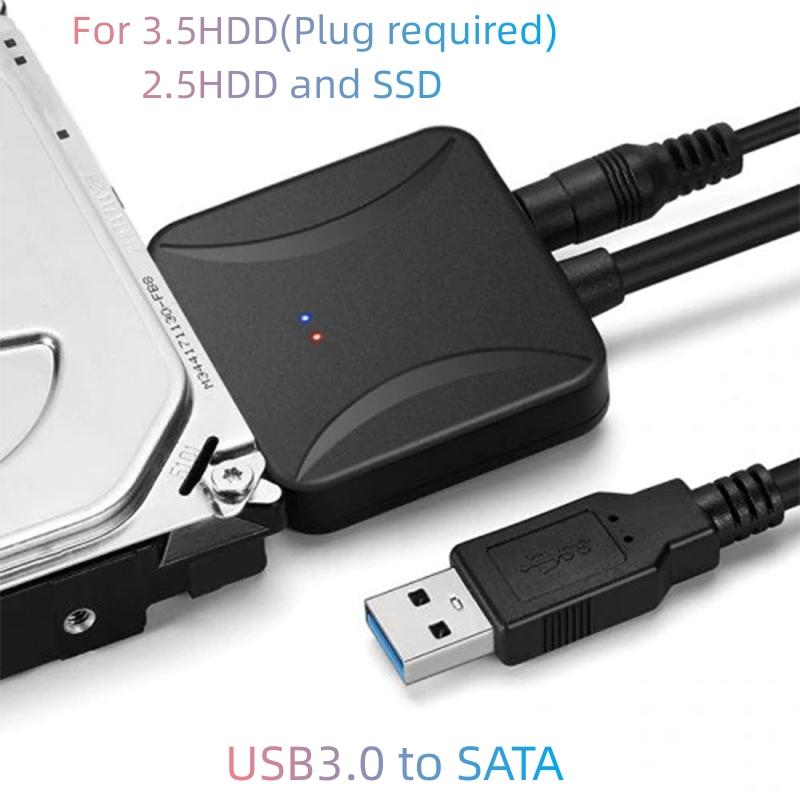USB 3.0 sang SATA 3 Cáp SATA sang bộ chuyển đổi USB chuyển đổi hỗ trợ cáp 2,5/3,5 inch