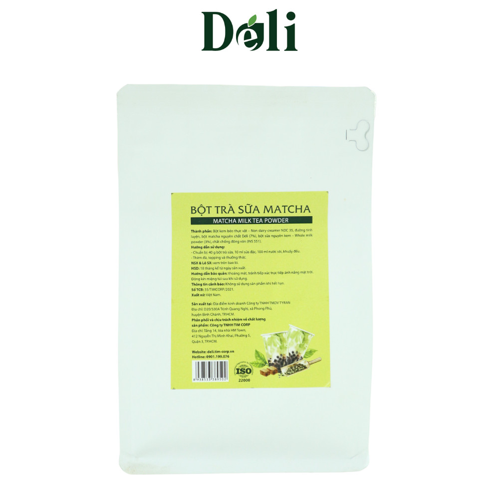 Trà sữa matcha tự pha 3in1 Déli- 250gr