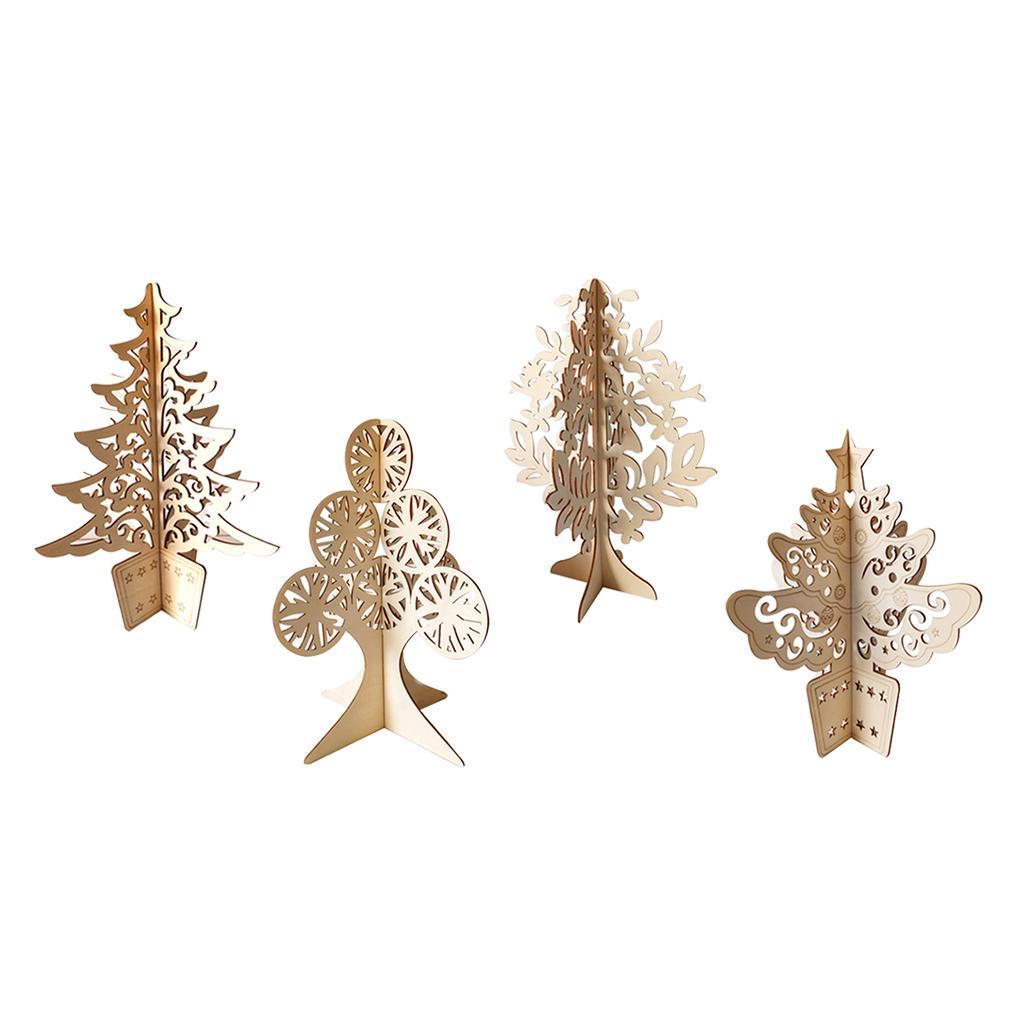 Tabletop Mini Wooden Christmas  Ornaments For Christmas Decoration