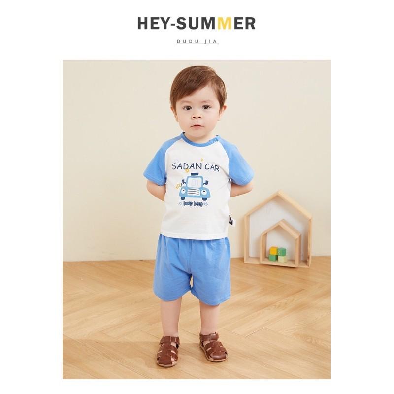 Bộ ngắn tay Minky mom cotton 100% mềm mịn mát cho bé từ 5-19kg