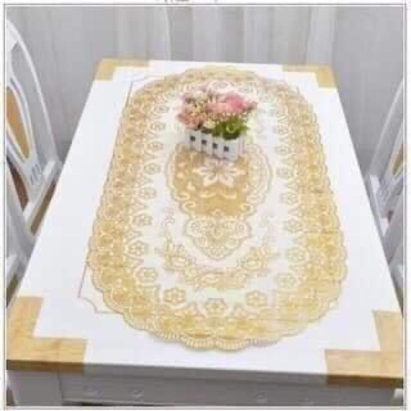 khăn trải bàn bầu dục 60x120cm