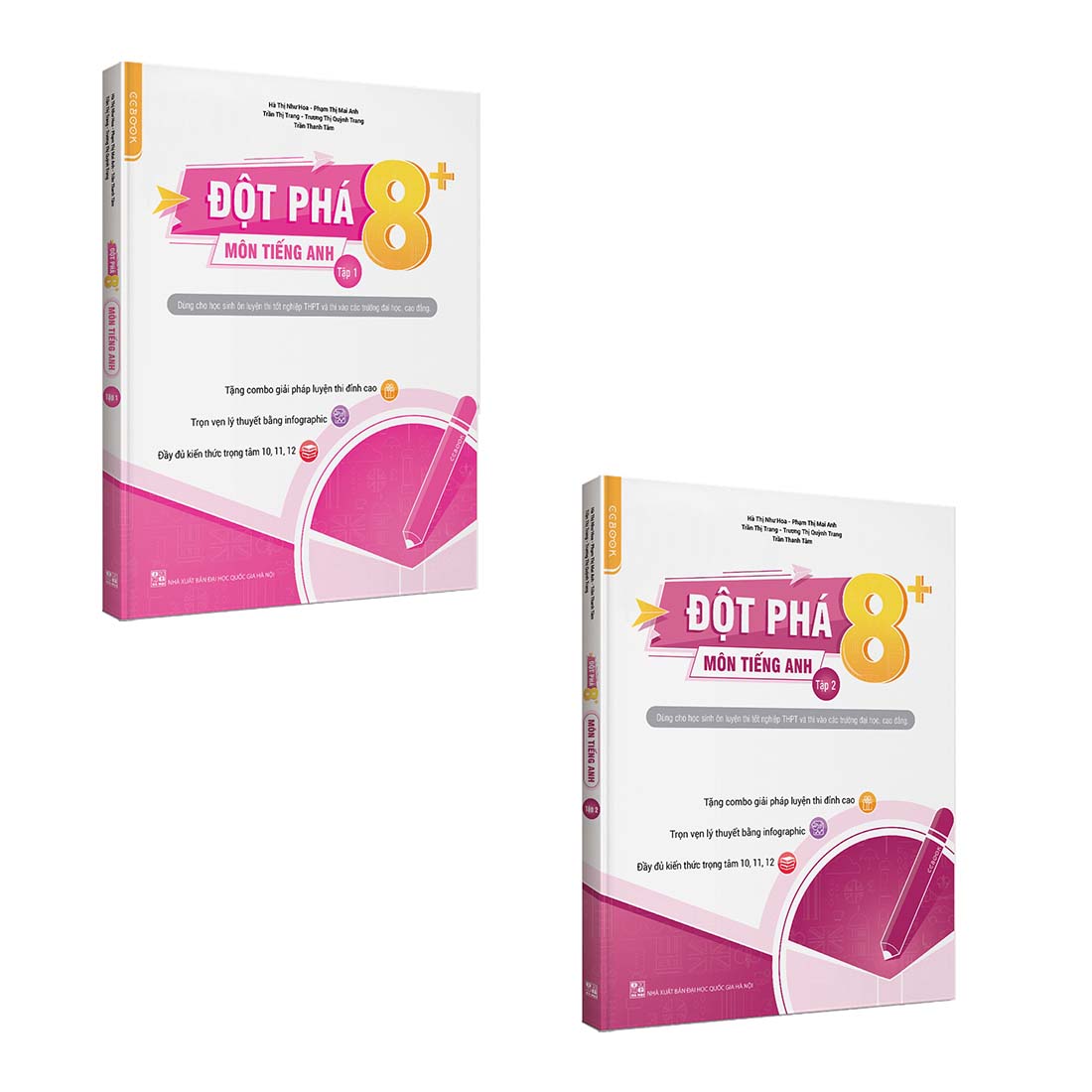 Combo Đột phá 8+ Môn Tiếng anh tập 1,2