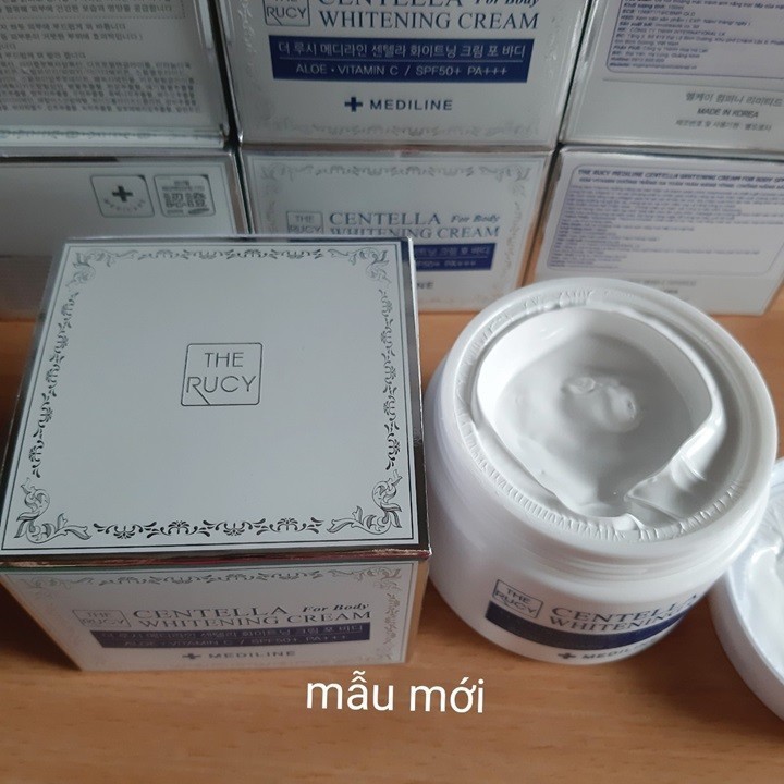 Kem Dưỡng Trắng Da, Chống Nắng Toàn Thân The Rucy Mediline Centella Whitening Cream For Body SPF 50+ PA+++ 100ml