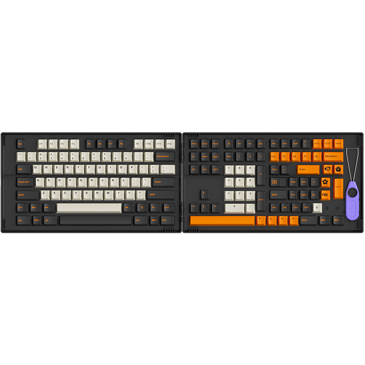 Nút Bàn Phím Cơ AKKO Keycap Set - Carbon Retro (Cherry Profile) - Hàng Chính Hãng