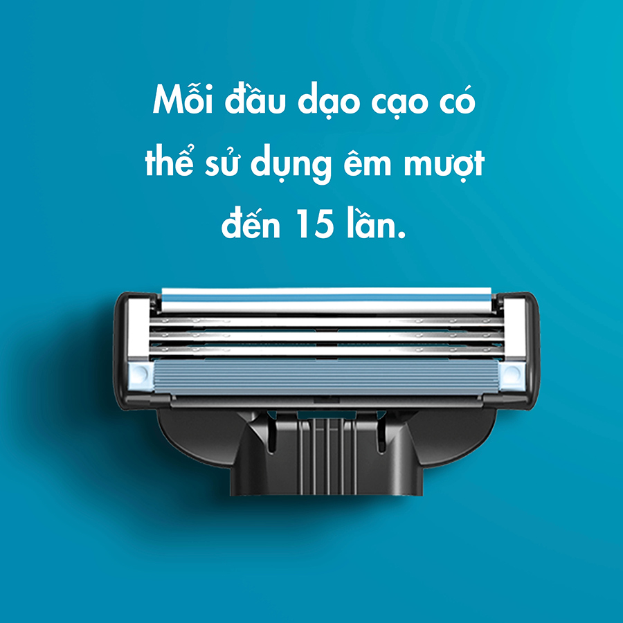 Dao cạo Gillette Mach 3+ , Hộp 1 cán + 2 đầu lưỡi