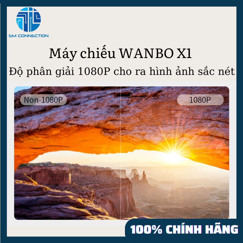 MÁY CHIẾU WANBO X1 ANDROID 720P - HÀNG CHÍNH HÃNG