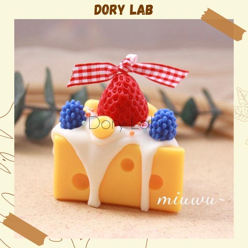 Nến Thơm Phô Mai Mix Topping Nhiều Mẫu, Phụ Kiện Decor Phòng, Quà Tặng - Dory Lab