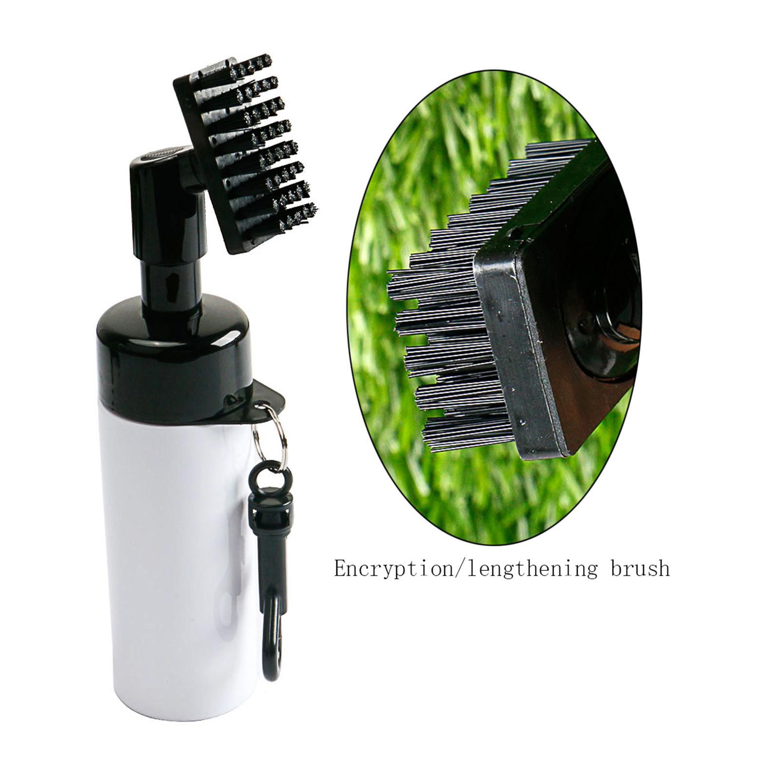 Golf Club Brush with Groove Cleaner with Water Bottle Equipped with Water Spray Device