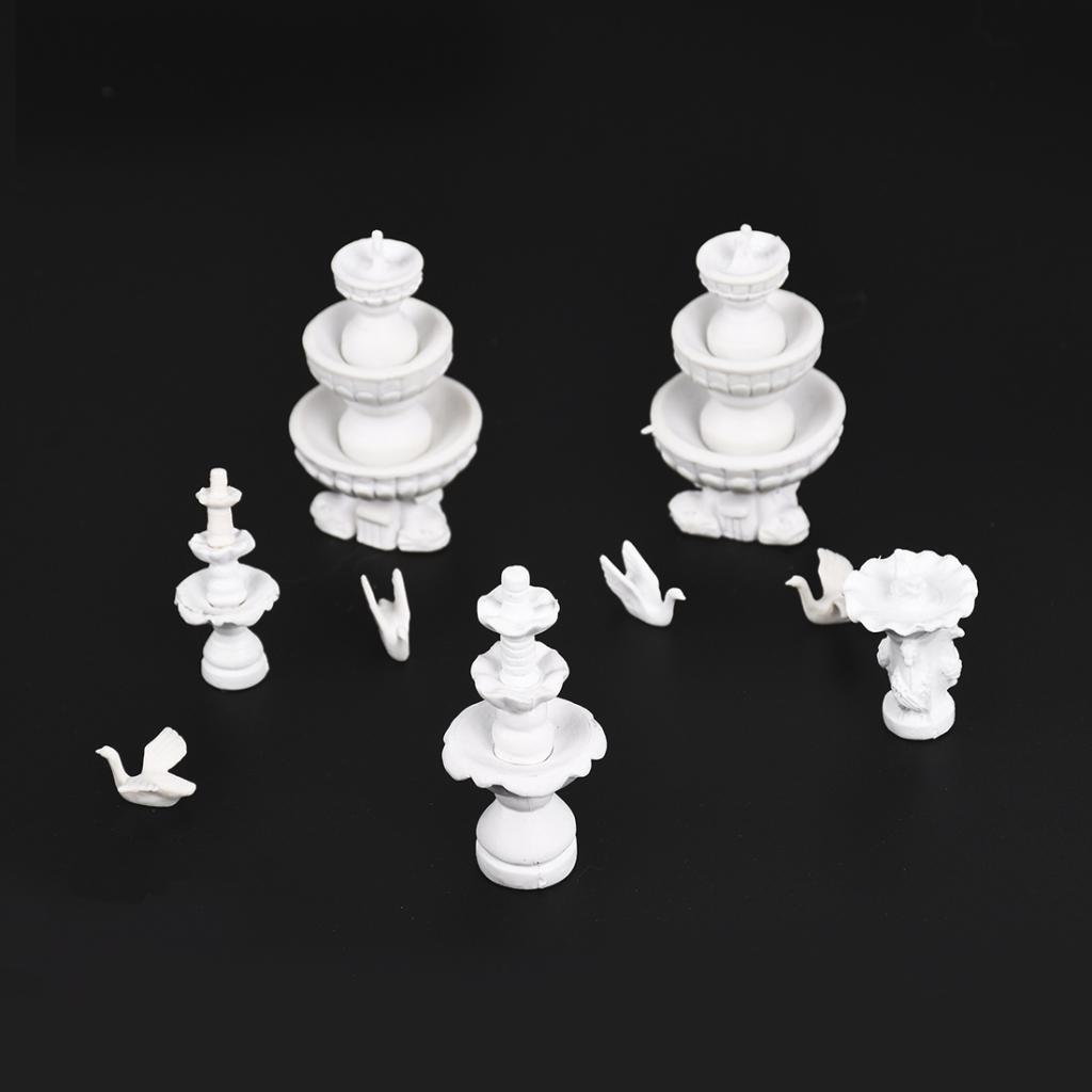 Bức Tiểu Họa Máy Tạc Mô Hình Tàu Đường Sắt Kiến Trúc Vườn Chiếc Lược Ngà