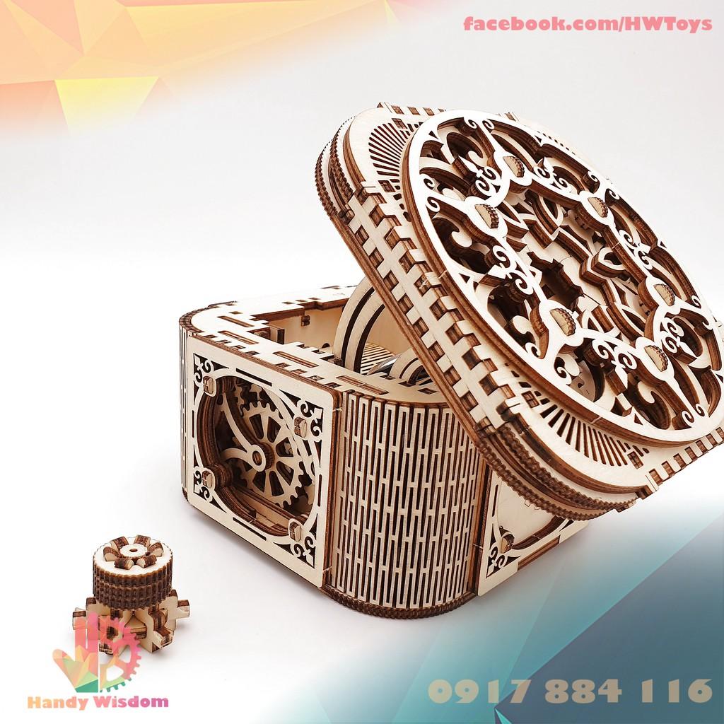 Mô hình gỗ chuyển động - Rương kho báu - Treasure Box