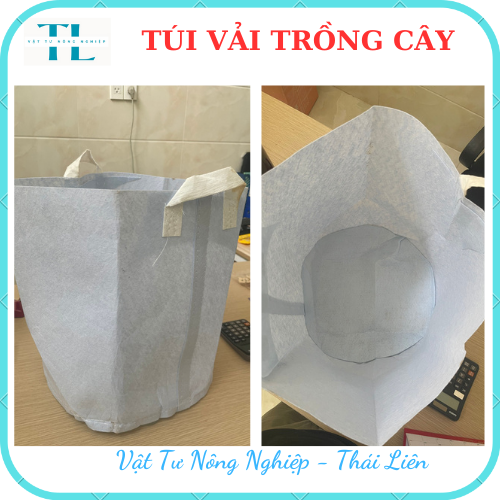 Túi vải trồng cây 2 quai, túi vải ươm dưỡng kích thước 40x40 siêu rẻ, siêu bền, tiện lợi, dễ sử dụng