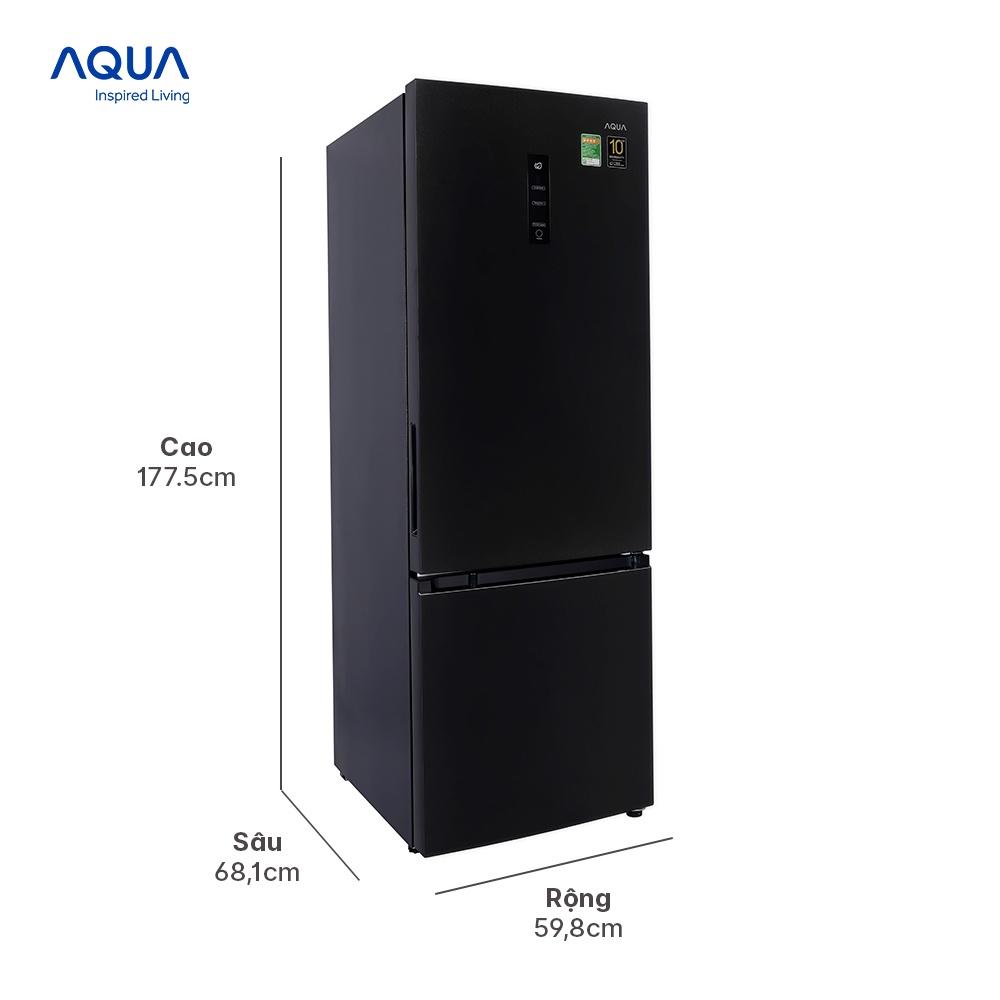 Tủ lạnh ngăn đông dưới Aqua 324 Lít AQR-B388MA(FB) - Hàng chính hãng - Chỉ giao HCM, Hà Nội, Đà Nẵng, Hải Phòng, Bình Dương, Đồng Nai, Cần Thơ