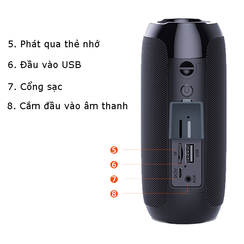 Loa Nghe Nhạc Ngoài Trời Chống Thấm Nước Âm Siêu Trầm - Hàng Chính Hãng