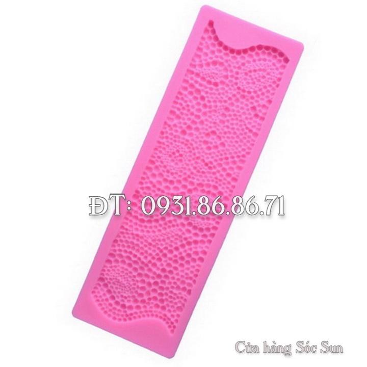 Khuôn silicon viền chuỗi ngọc trai - Mã số 1076