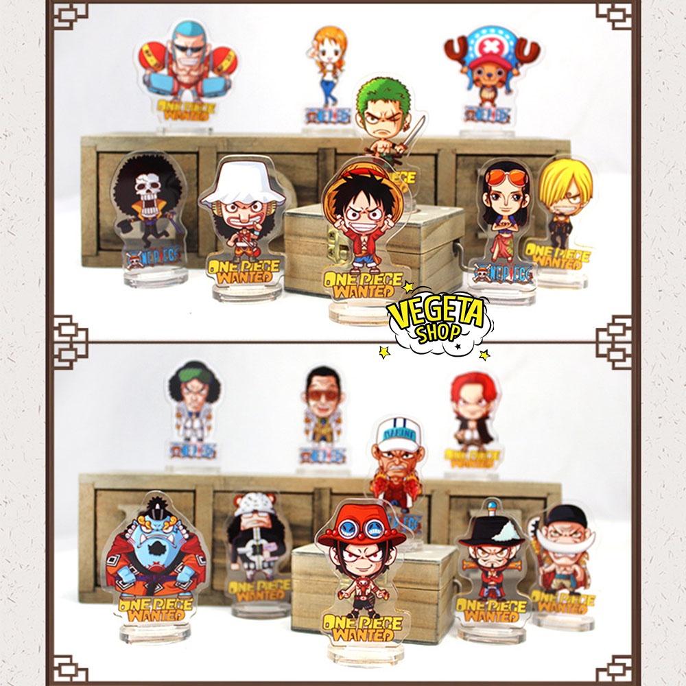 Mô Hình Tượng Standee Acrylic Mica 2 mặt - Set 9 Standee Naruto One Piece Conan Mob Psycho 100 Attack on Titan Kimetsu