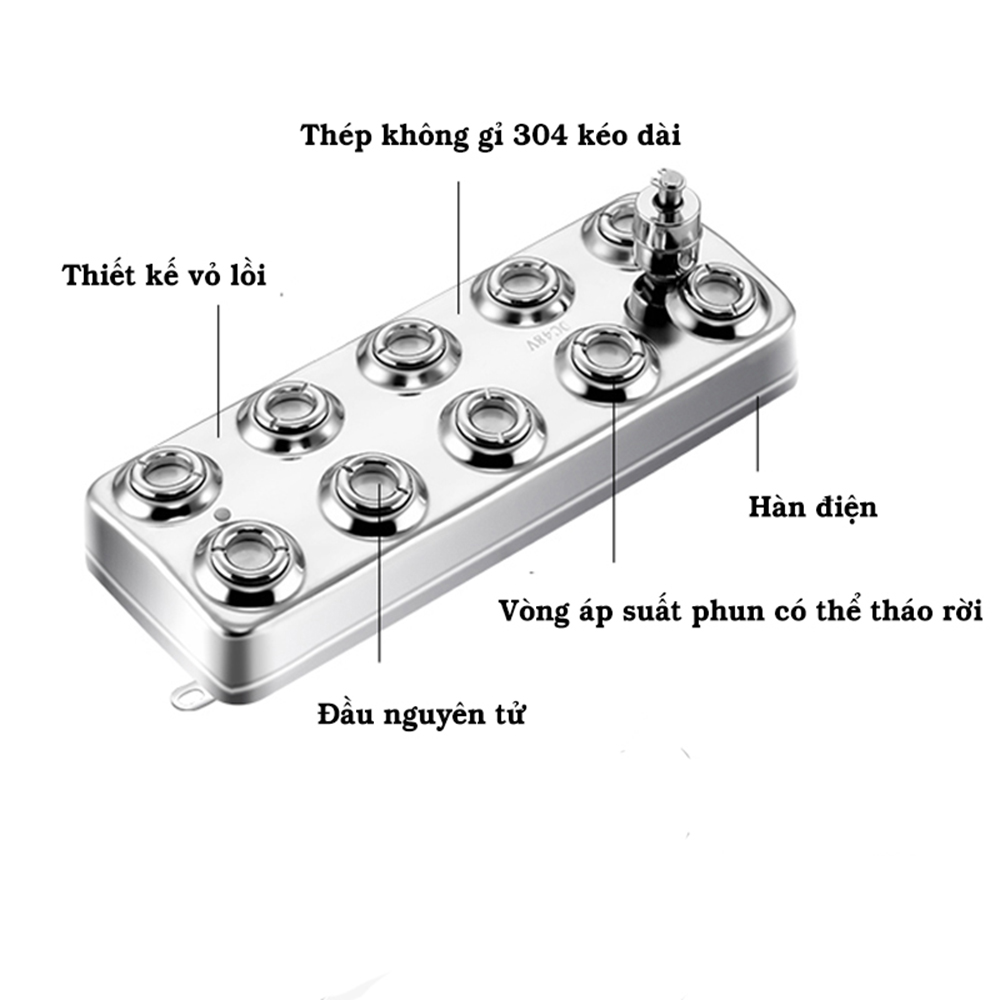 Vỉ Tạo Ẩm – Tạo Khói Ẩm 10 Mắt 250W (Không Nguồn)