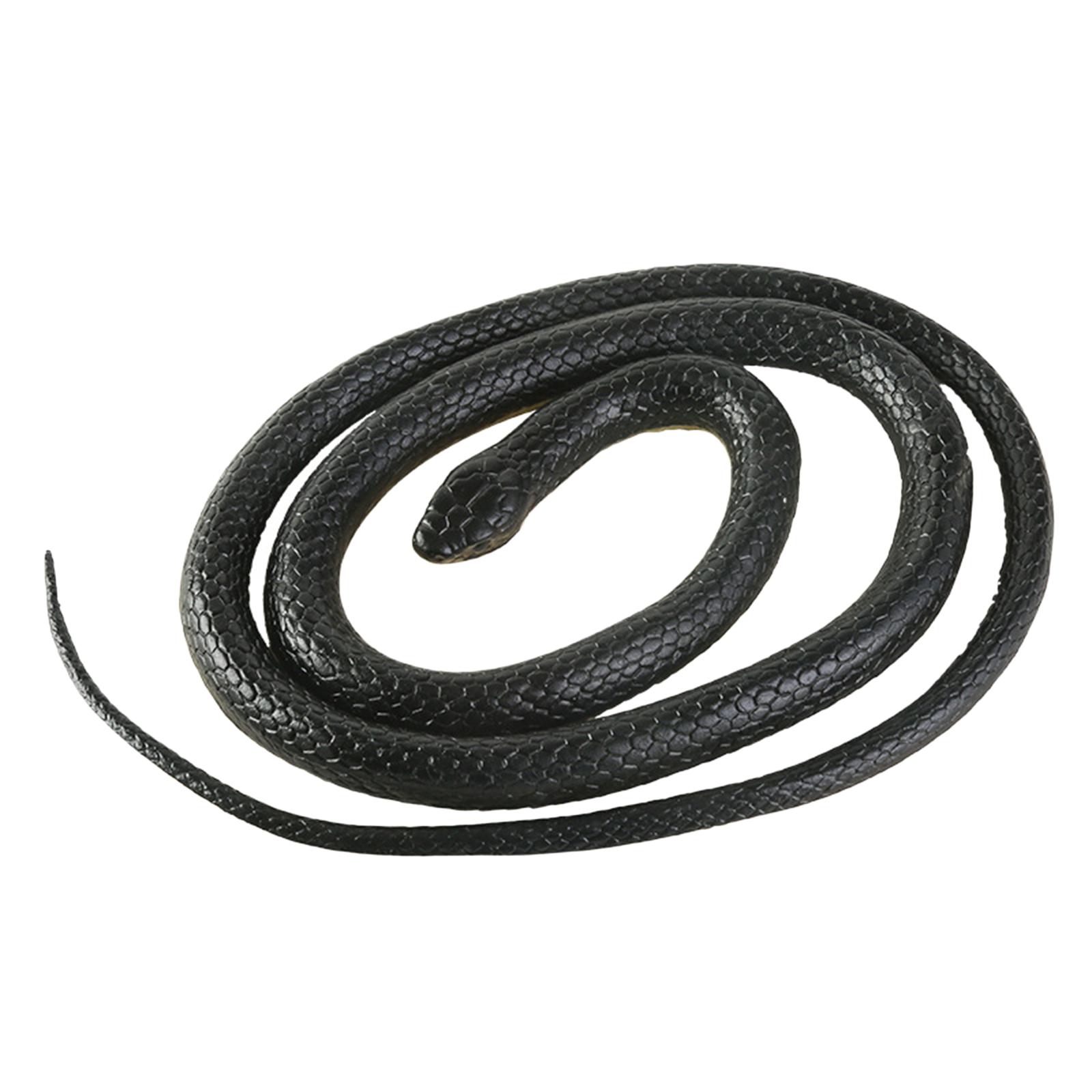 120cm Realistic Fake Simulation Rubber Snake Toys Garden Props 2Pcs