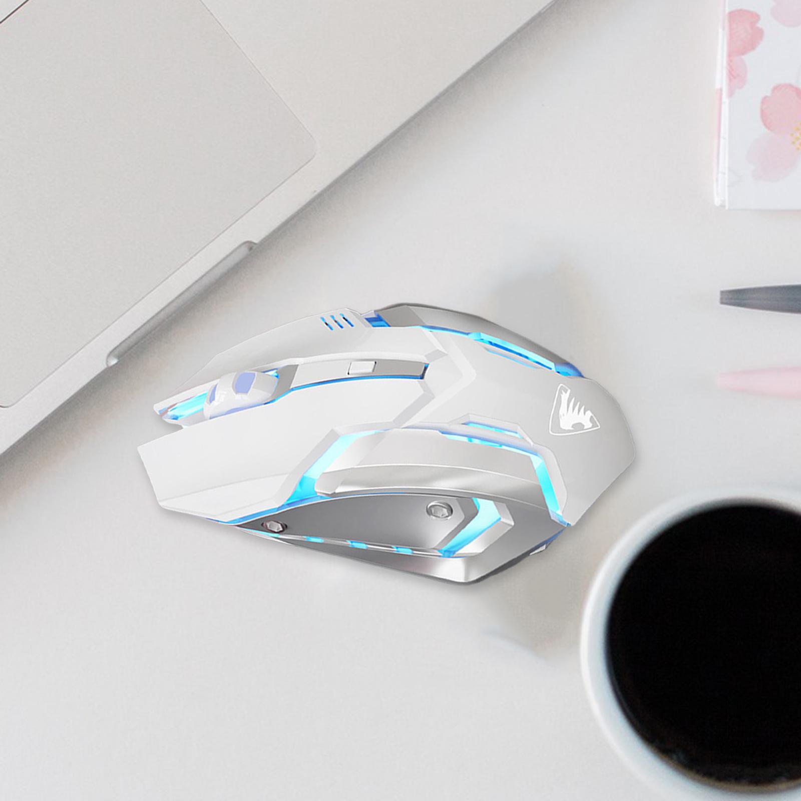G304 2.4G Wireless Mouse PC Rechargeable Mobile Optical Mouse Auto Sleep White