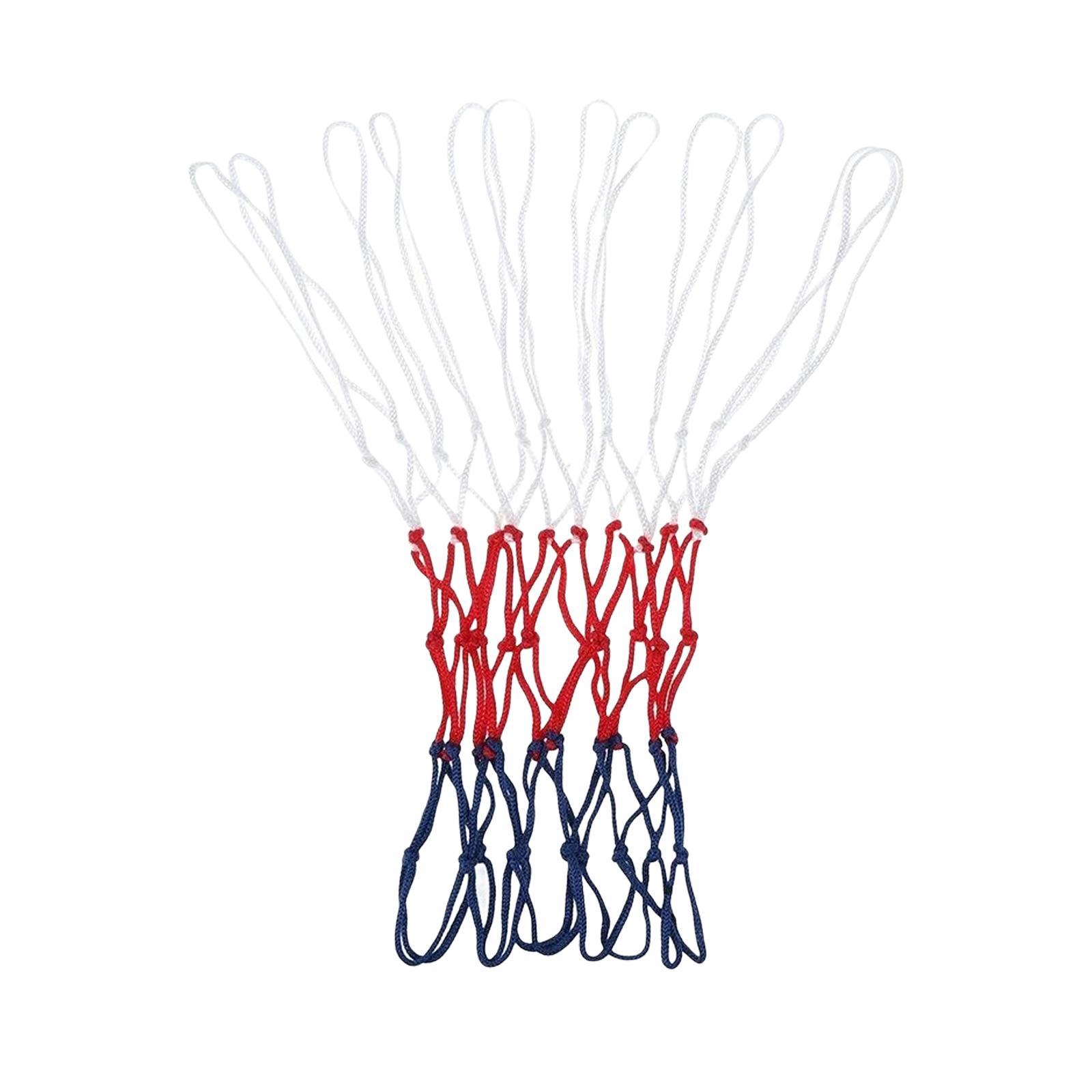 Basketball Net Replacement 12 Loops Basketball Hoop Basketball Court Equipment Net Mesh for Standard Basketball Sport