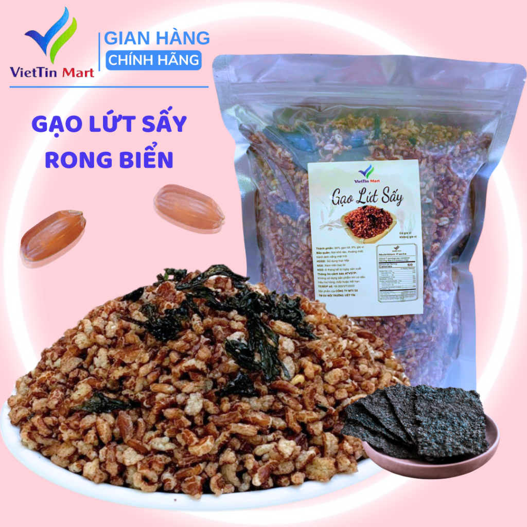 Gạo Lứt Sấy Rong Biển Viettin Mart 500GR