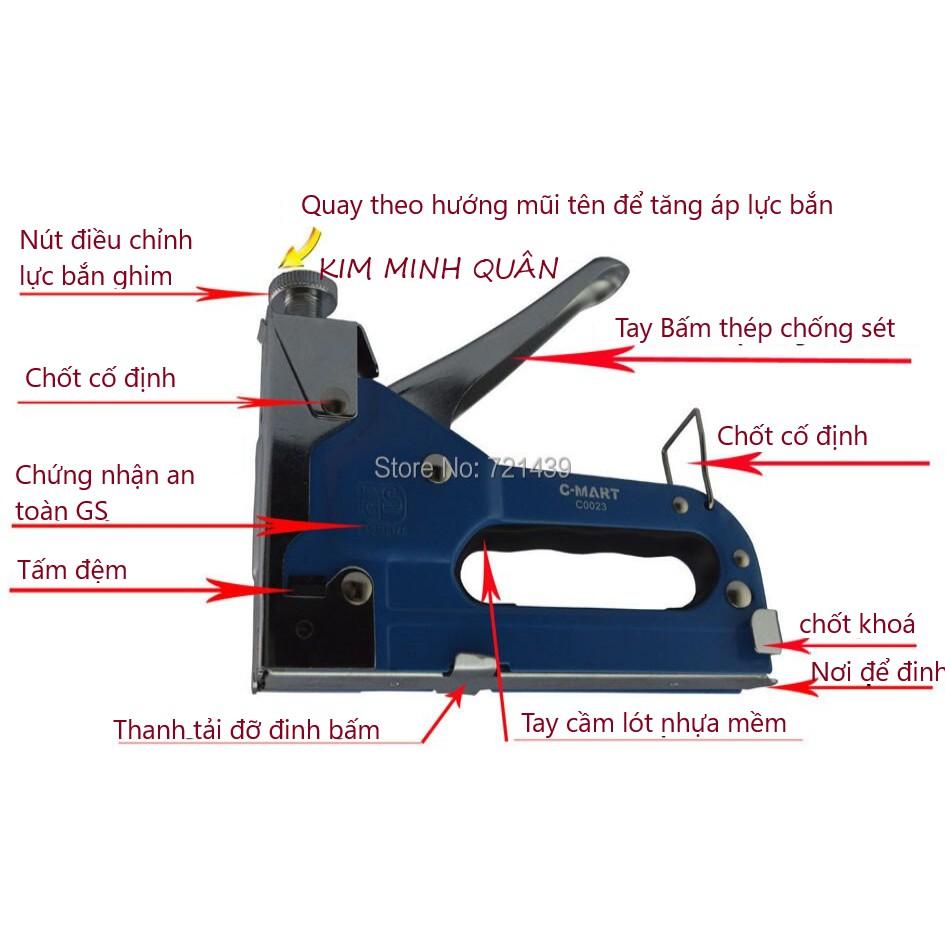 Súng Bắn Ghim Cao Cấp Cầm Tay 4-14mm C0023  ( Bắn Được 3 Loại Đinh Ghim )
