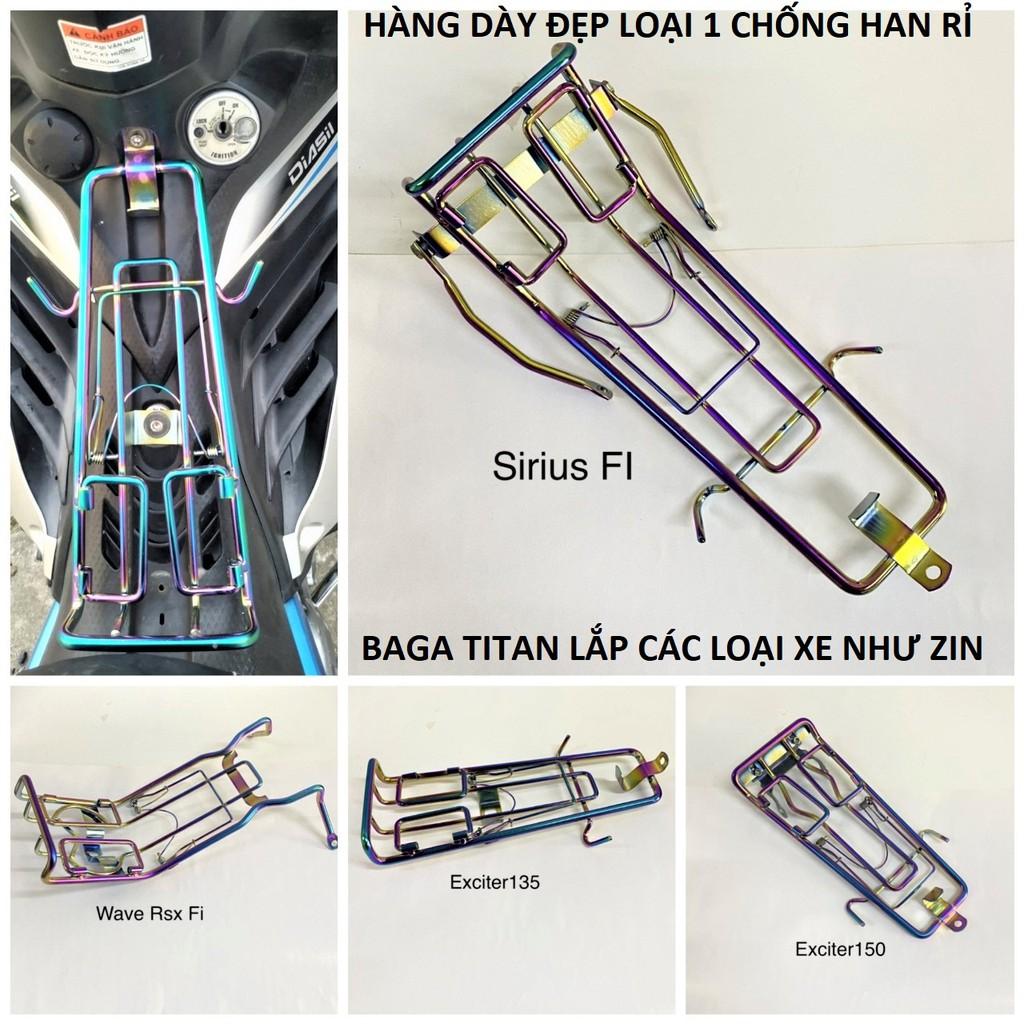 Baga titan xe máy loại dày đẹp siêu cứng hàng cao cấp lắp chuẩn cho các xe