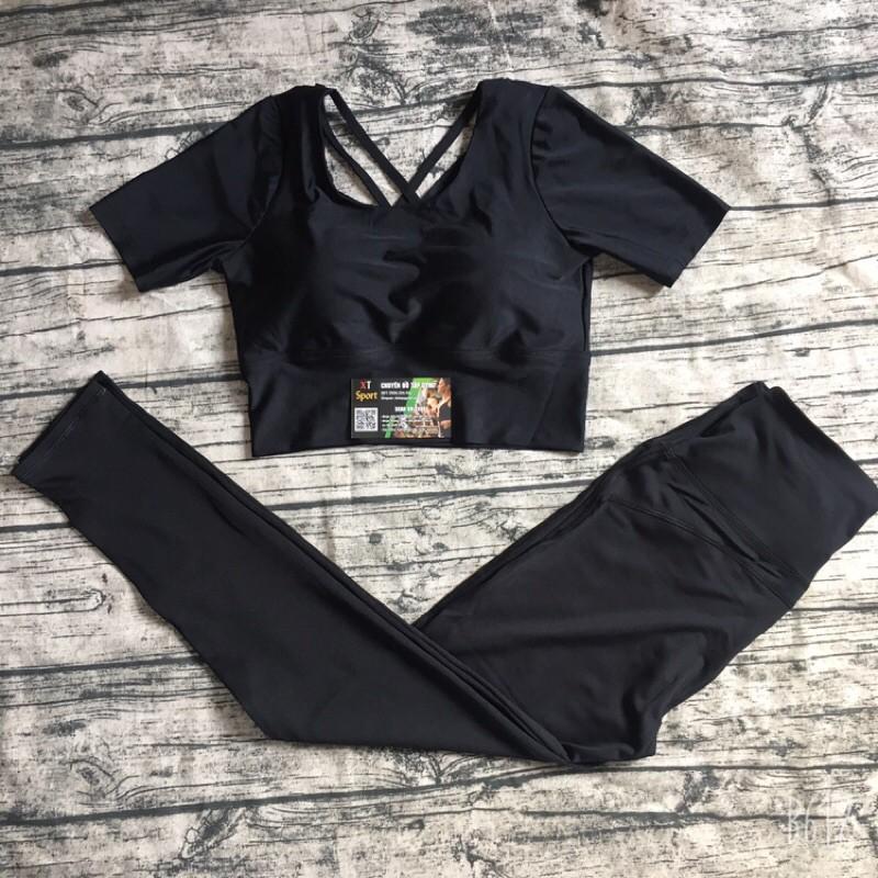 Bộ đồ tập gym yoga aerobic nữ quần áo tập gym yoga aerobic nữ dáng đẹp quần dài co giãn 4 chiều
