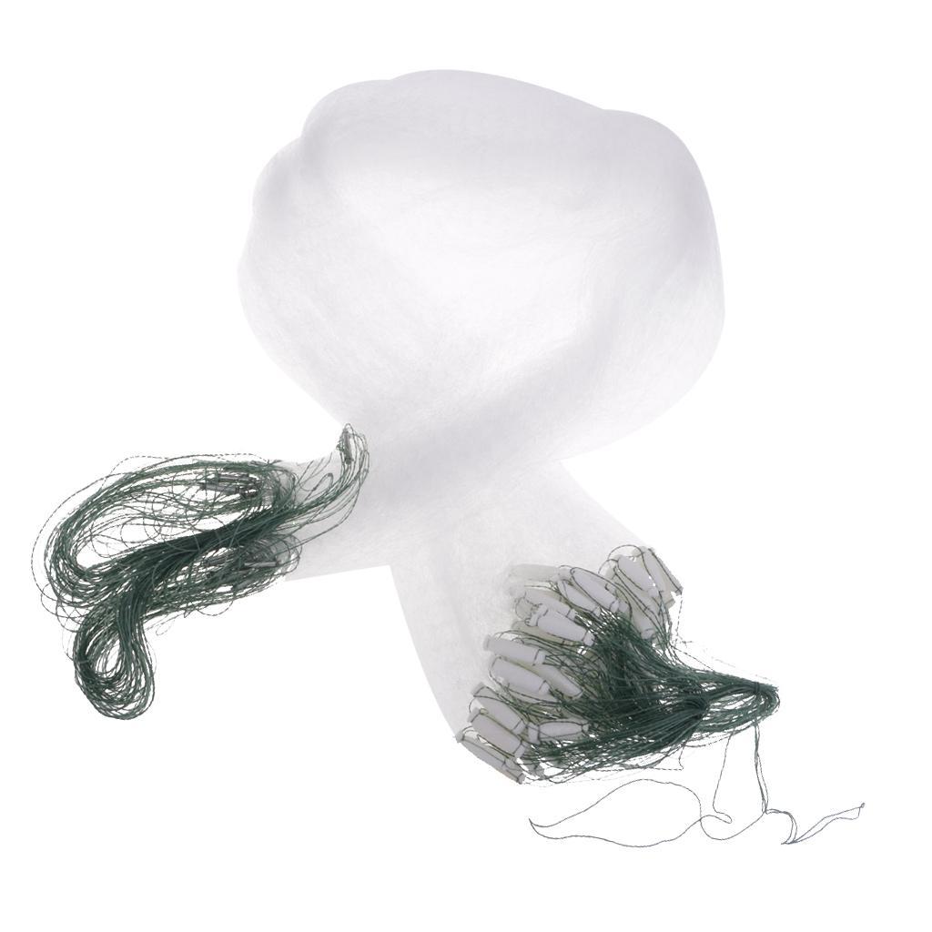 2x Fishing Net With Float Fish Trap Monofilament Small Mesh Gill Casting Net