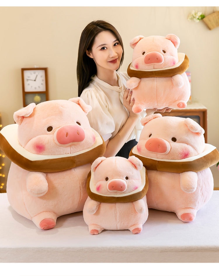 Thú nhồi bông heo lulu sandwich - Size từ 30cm đến 40cm - Quà tặng gấu bông lợn bánh mì tháo rời siêu đáng yêu - Gối ôm mềm mịn cho bé