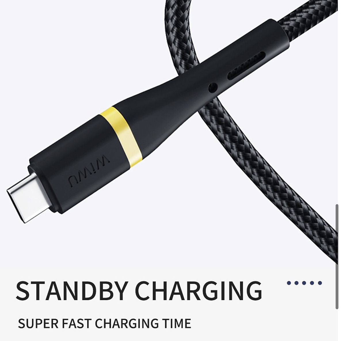 Dây cáp sạc Type-C đa năng USB-C + USB-A ra Type C hiệu WIWU ED-106 sạc nhanh QC 3.0, tốc độ truyền dữ liệu 480Mbps, 2 input tiện dụng , Chip sạc thông minh - Hàng nhập khẩu